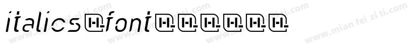 italics font字体转换
